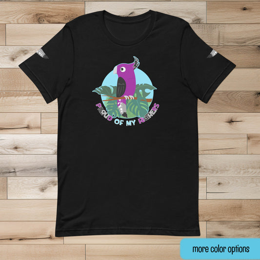 Asexual Pride Bird Unisex T-shirt