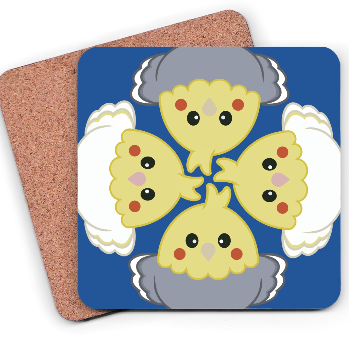 Four Cockatiel Borbs Table Coaster