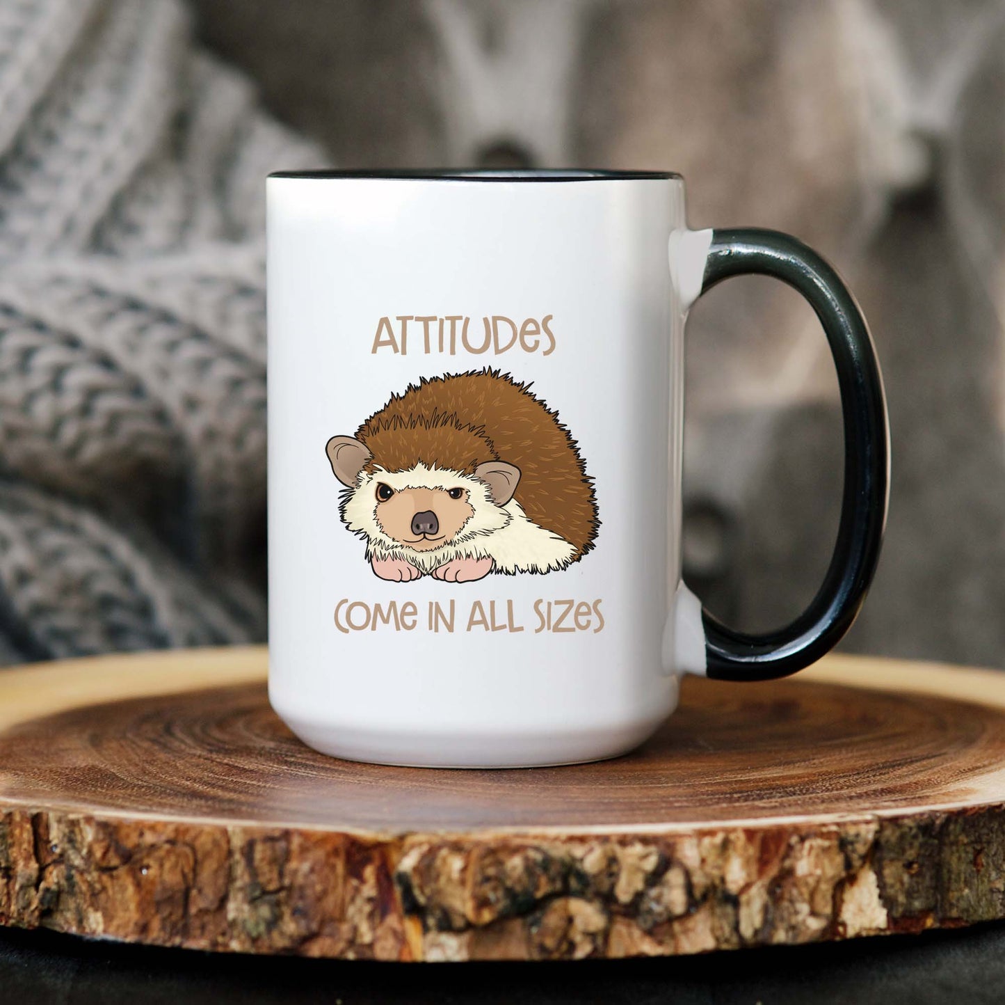 Hedgehog Attitude Mug in two sizes