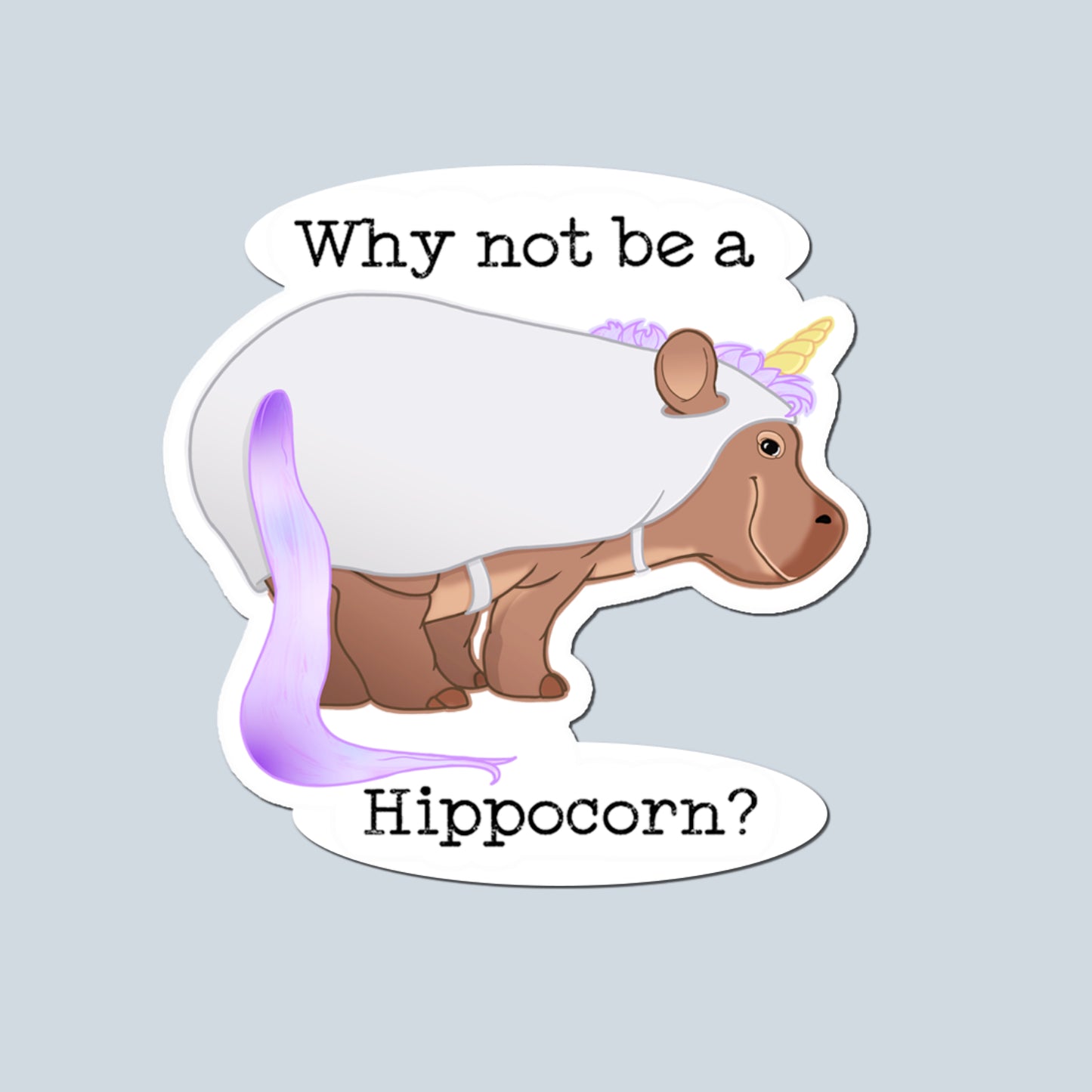 Dash the Hippocorn Vinyl Sticker