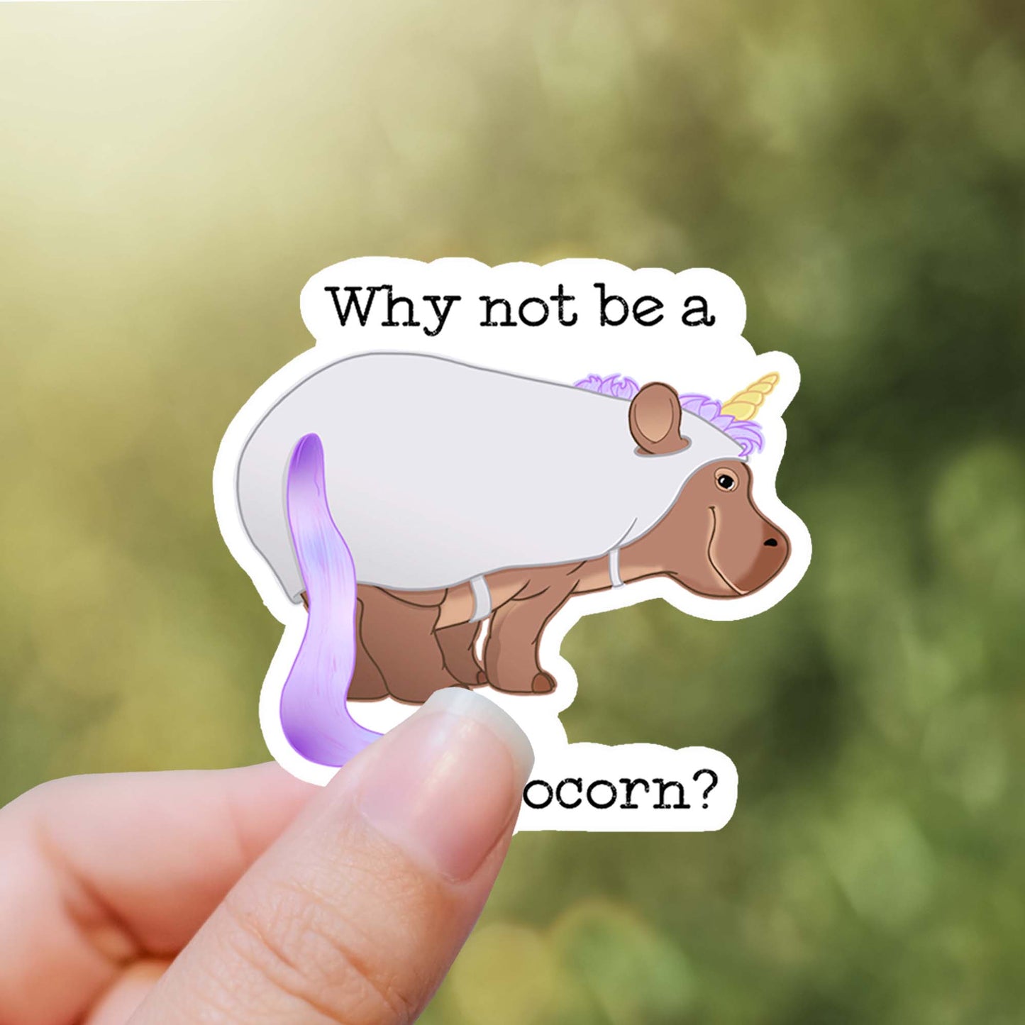 Dash the Hippocorn Vinyl Sticker