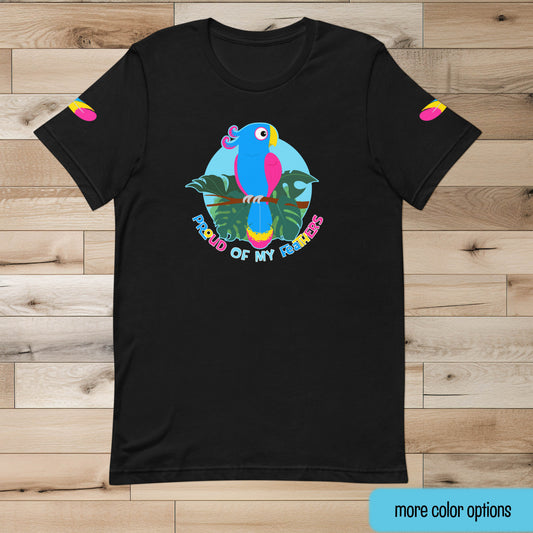 Pansexual Pride Bird Unisex T-shirt
