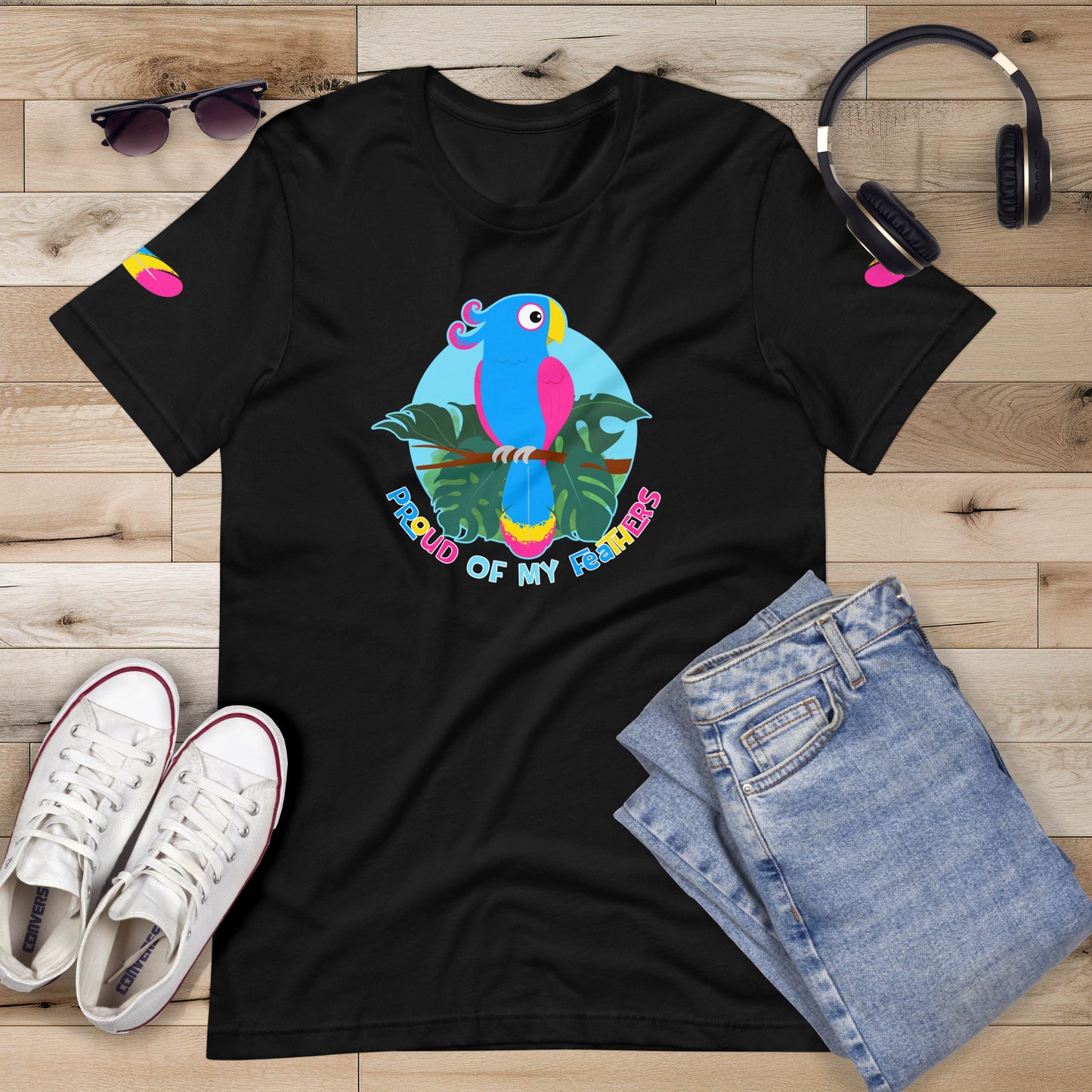 Pansexual Pride Bird Unisex T-shirt