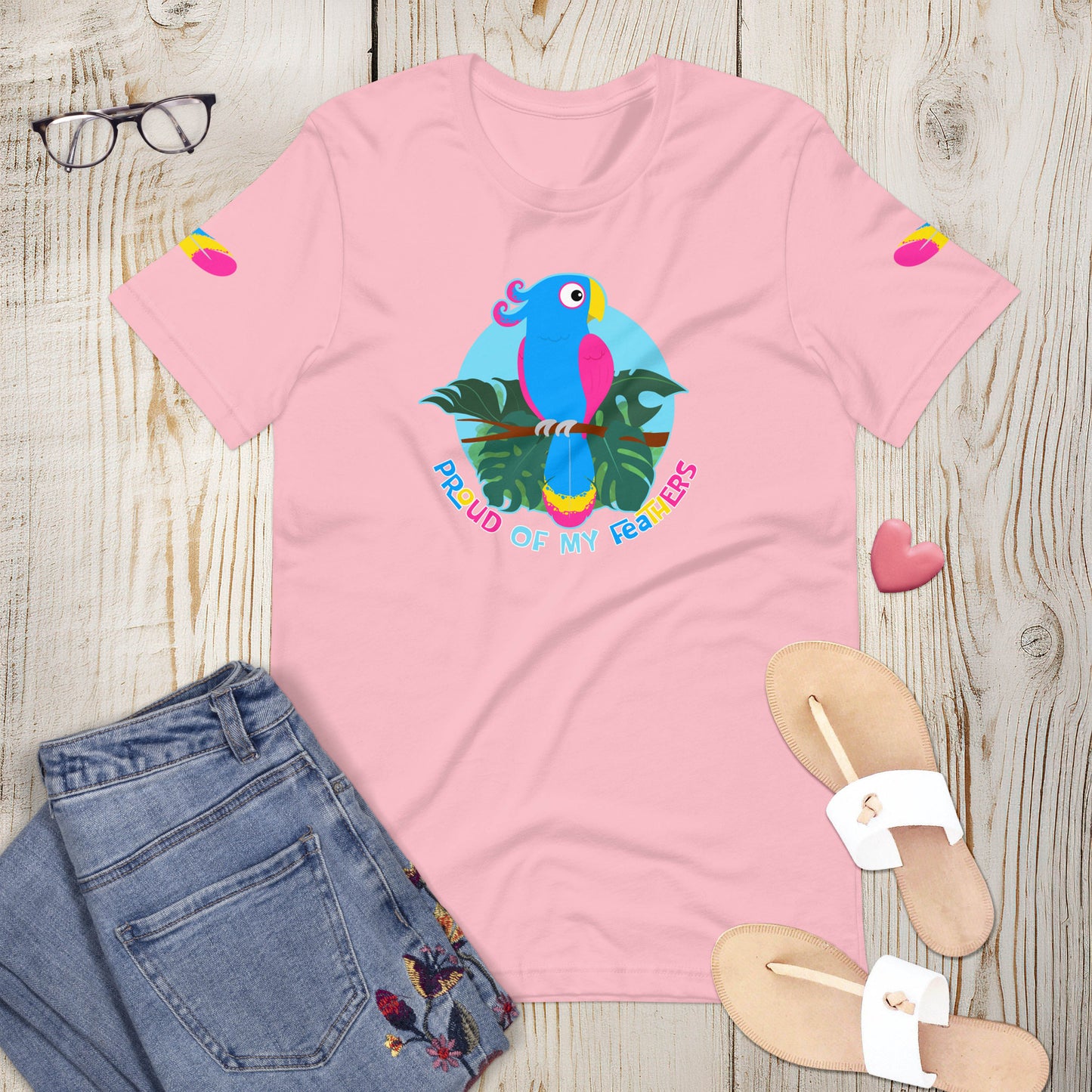 Pansexual Pride Bird Unisex T-shirt