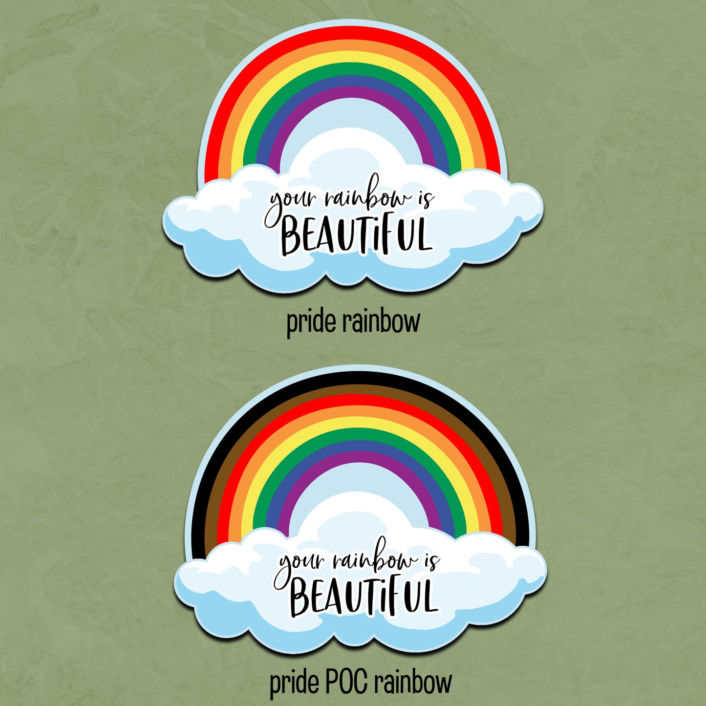 Your Rainbow is Beautiful Vinyl Sticker