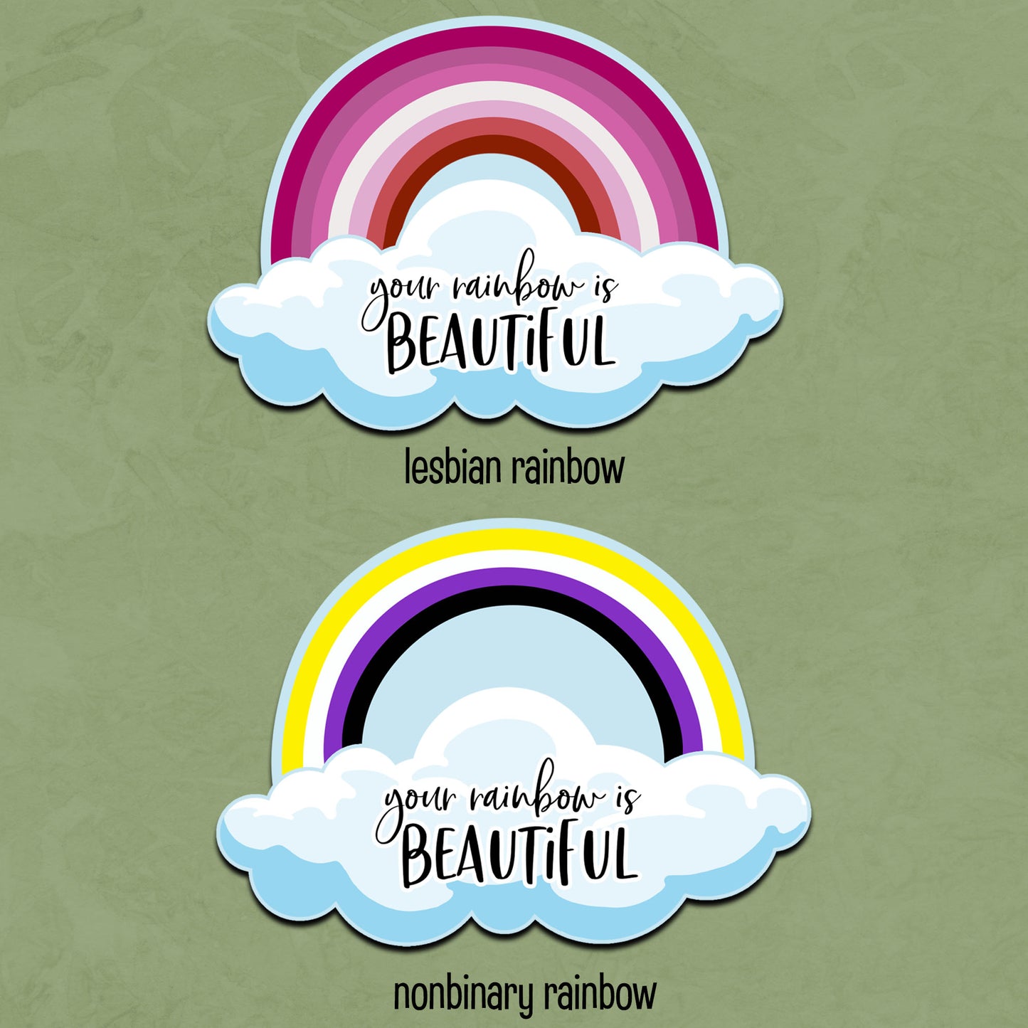 Your Rainbow is Beautiful Vinyl Sticker