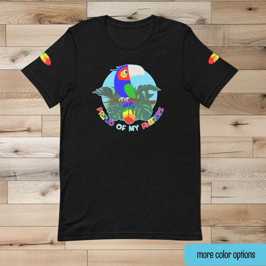 Rainbow Pride Bird Unisex T-shirt