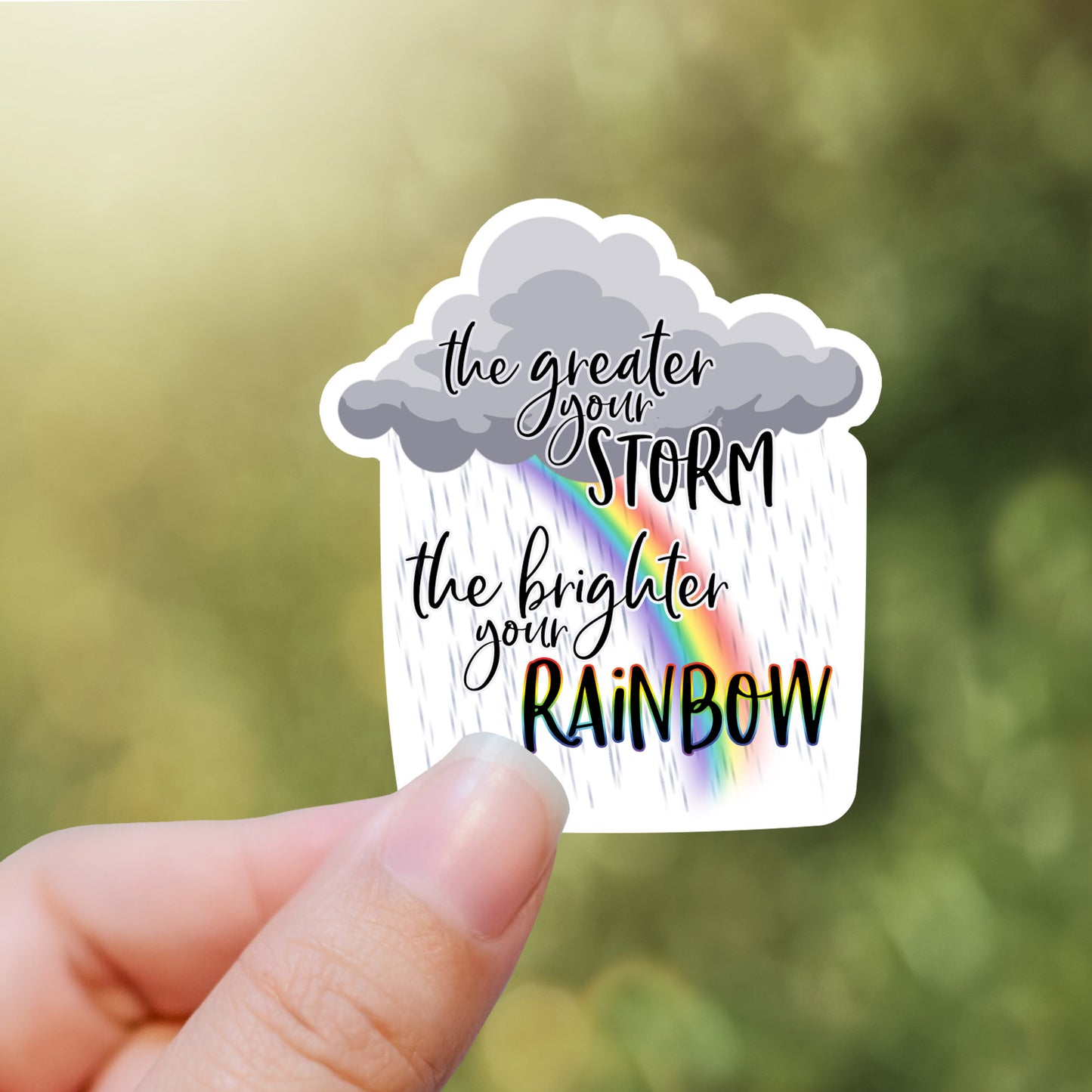 Rainbow after Storm Sticker