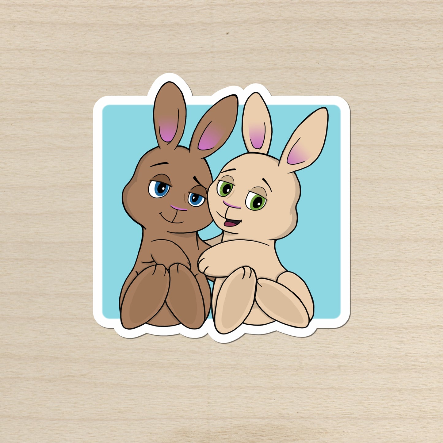 Skip and Pip Snuggles Vinyl Sticker