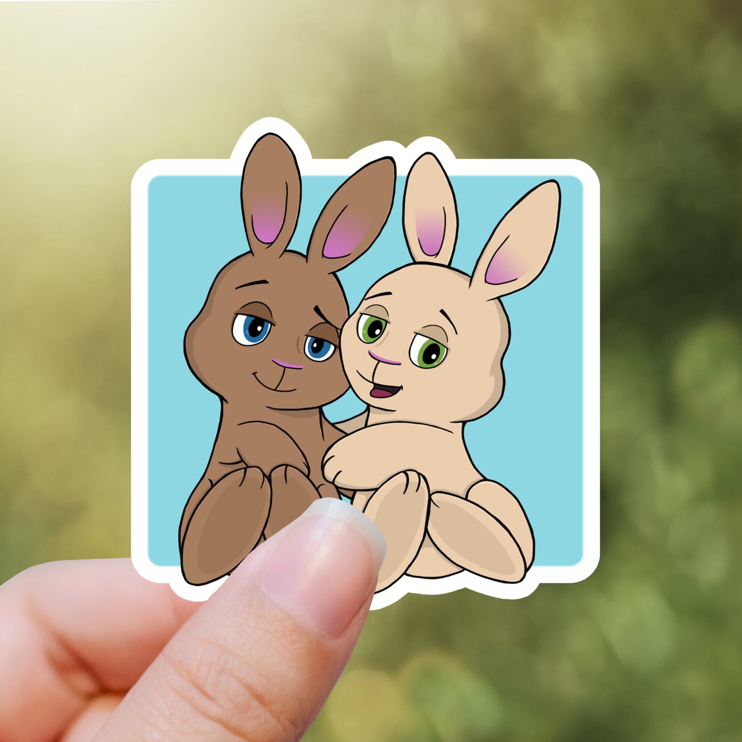 Skip and Pip Snuggles Vinyl Sticker