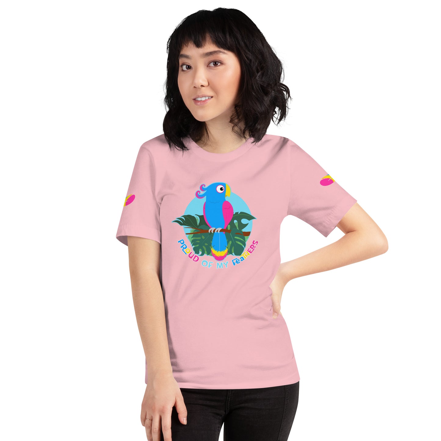 Pansexual Pride Bird Unisex T-shirt