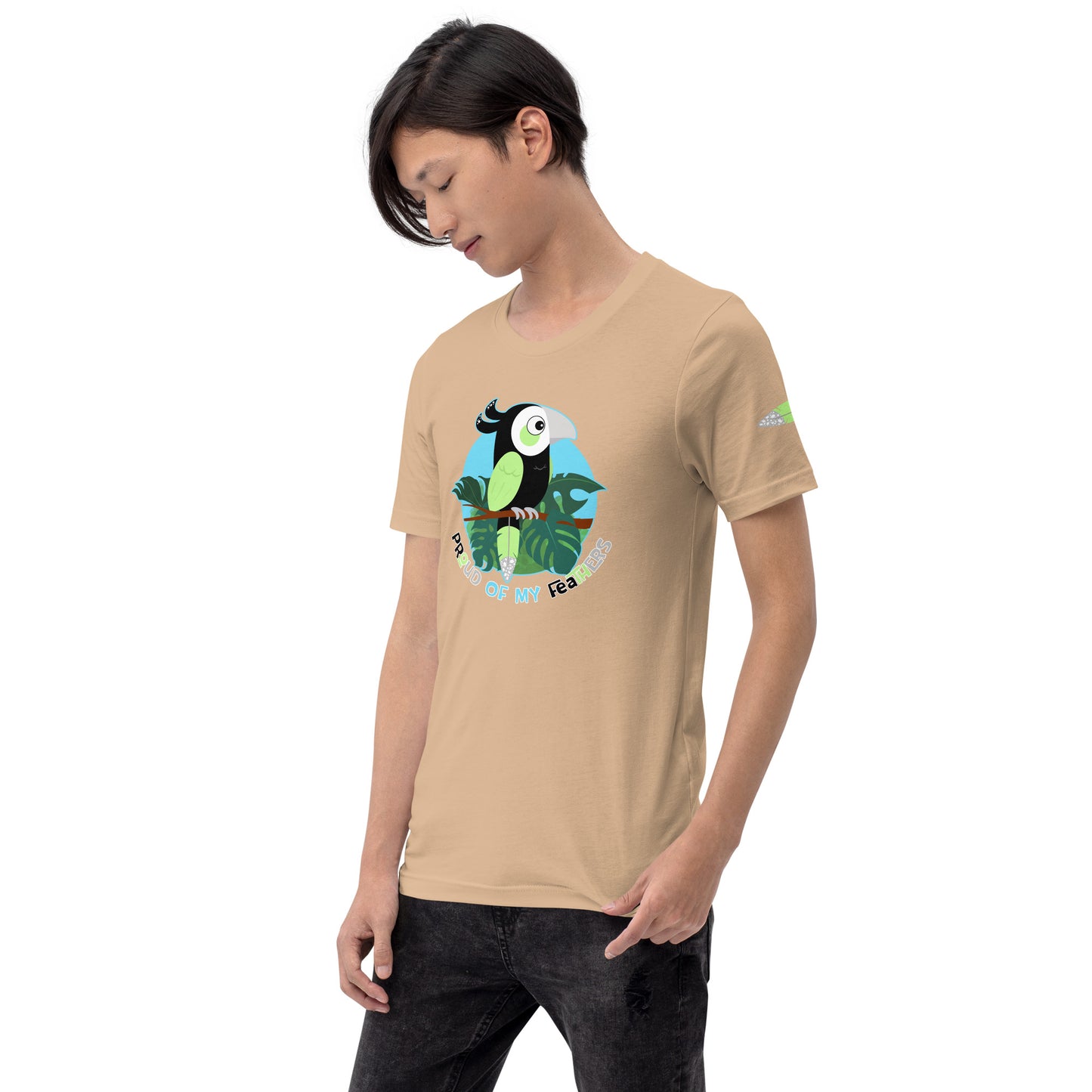 Agender Pride Bird Unisex T-shirt